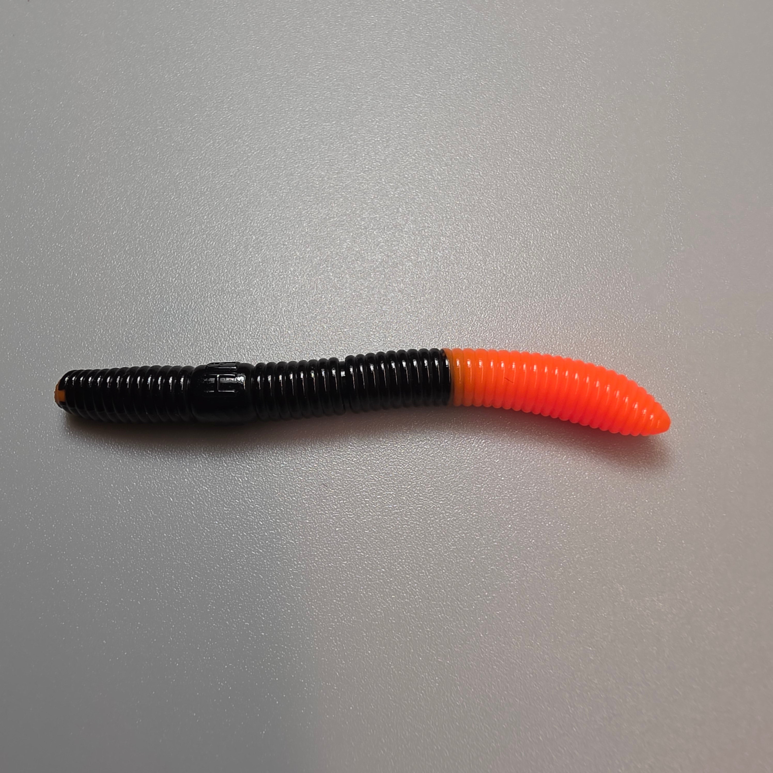 Slim Worm Black & Orange 55 mm · 1.25 g