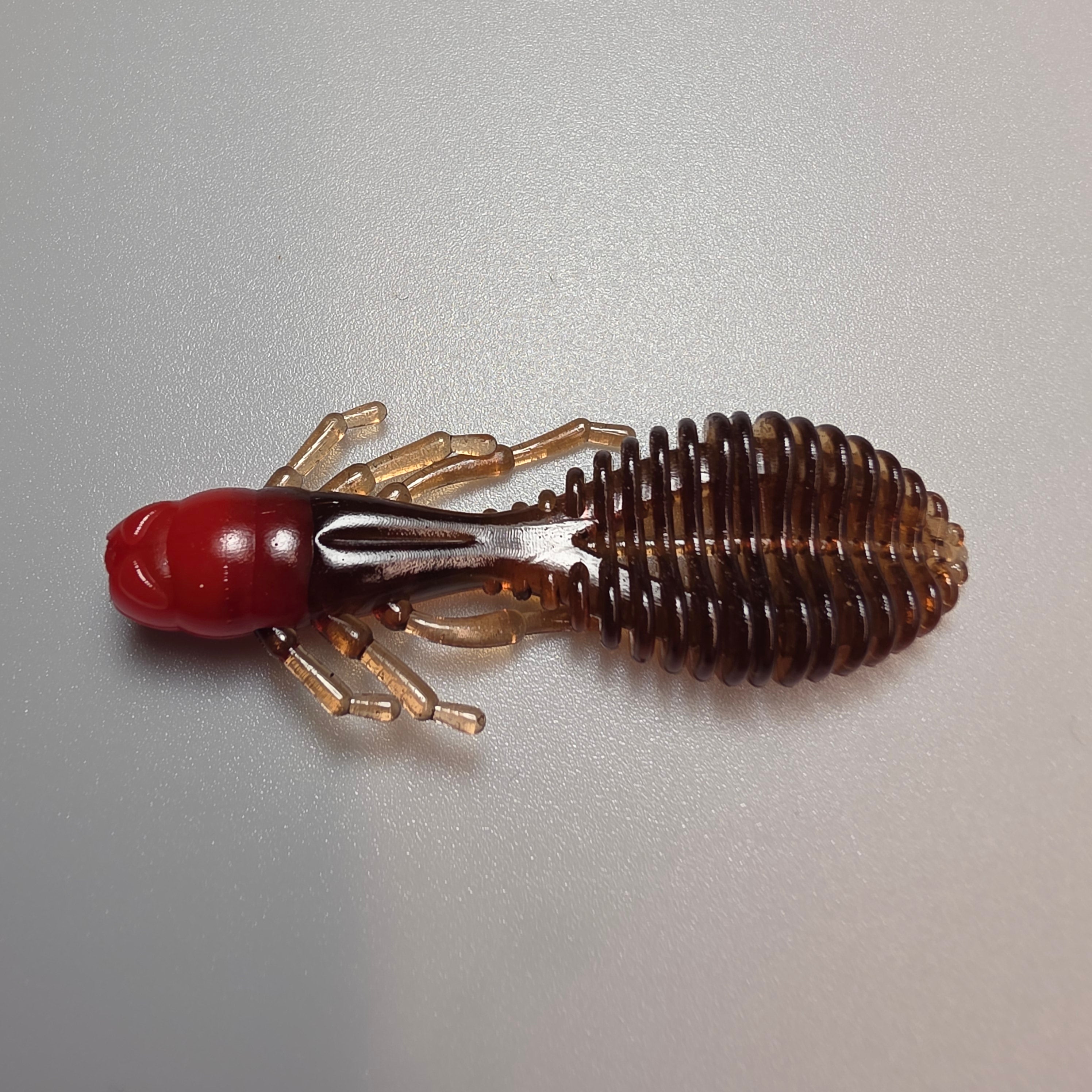 Rib Craw Red Head Amber Brown 55 mm · 2.3 g