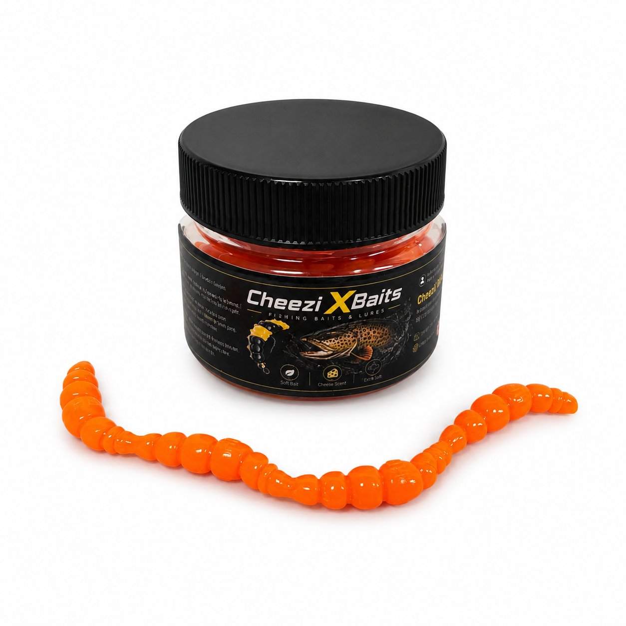 Quad Larva Orange 135 mm · 3.5 g