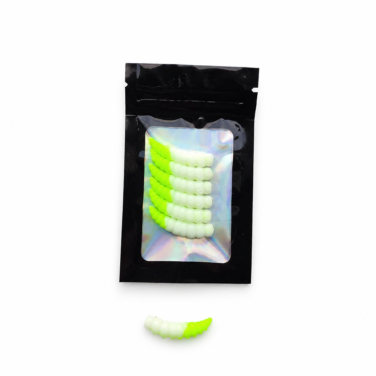 Micro Larva White & Green 33 mm · 0.9 g