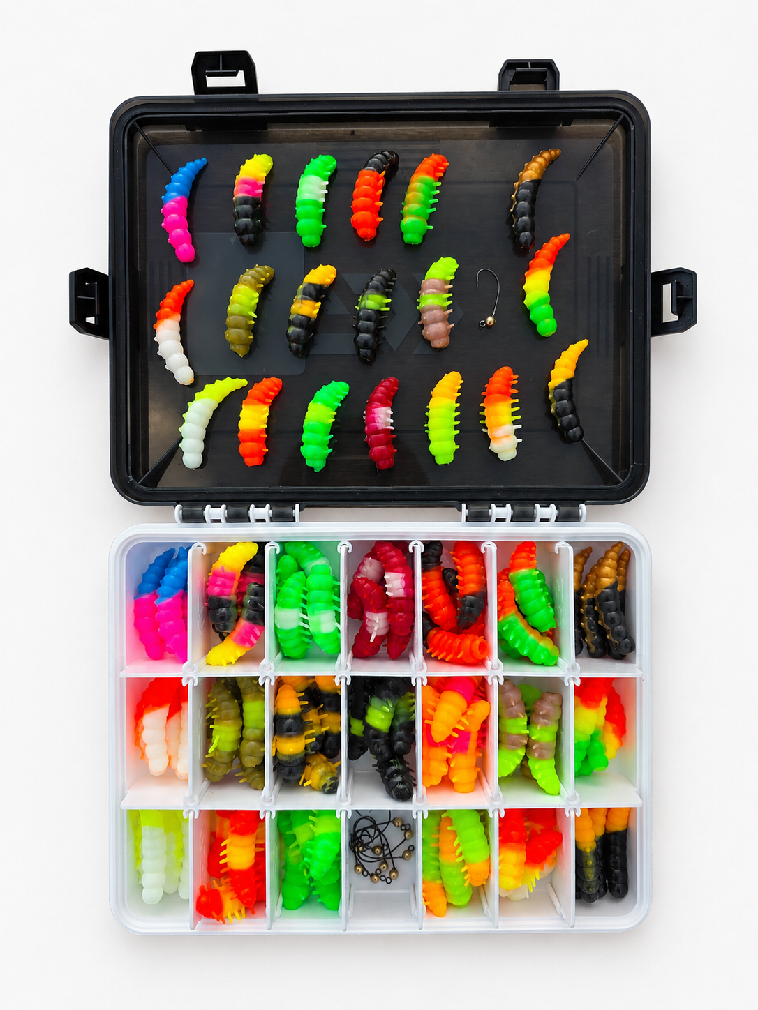 Set M - Mix 8 - 100 baits + 10 hooks