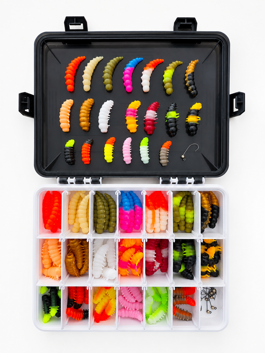Set M - Mix 9 - 100 baits + 10 hooks