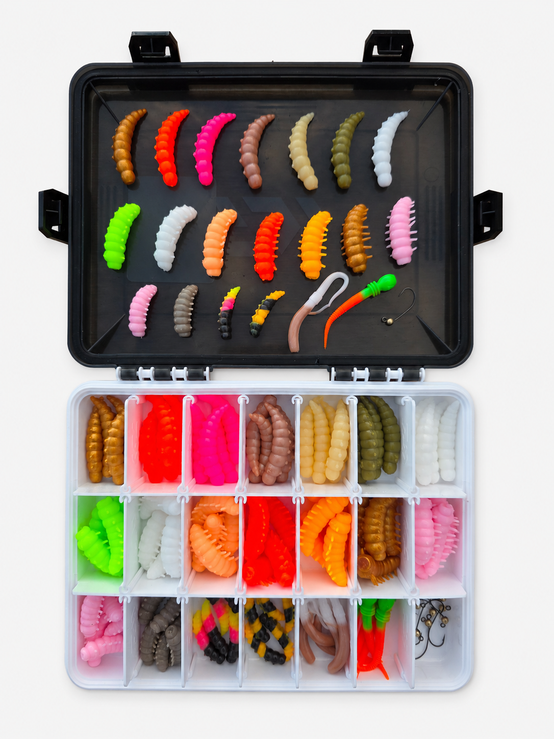 Set M - Mix 10 - 106 baits + 10 hooks