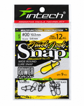 Intech Quick Lock Snap Matt Black – Size #00, 9 pcs