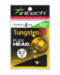 Intech Tungsten 74 Flex Head – 0.7 g Gold, 4 pcs