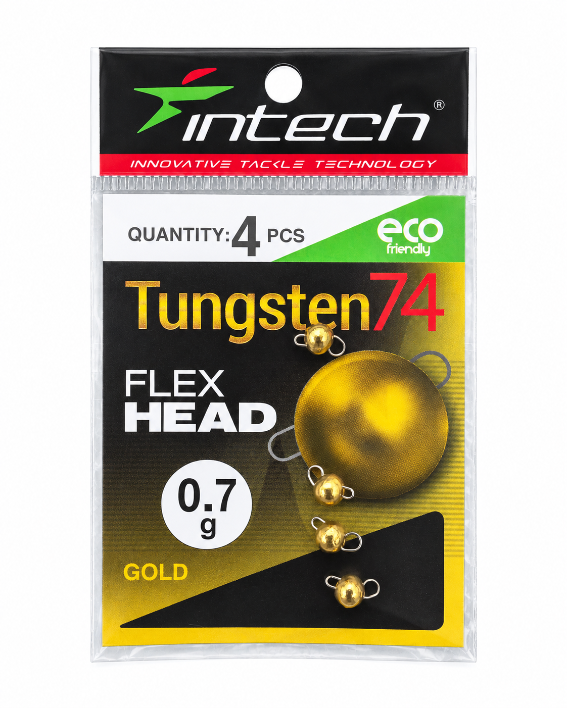 Intech Tungsten 74 Flex Head – 0.7 g Gold, 4 pcs