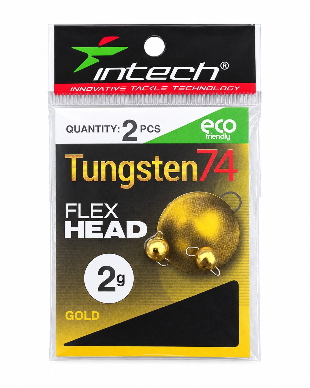 Intech Tungsten 74 Flex Head – 2.0 g Gold, 2 pcs