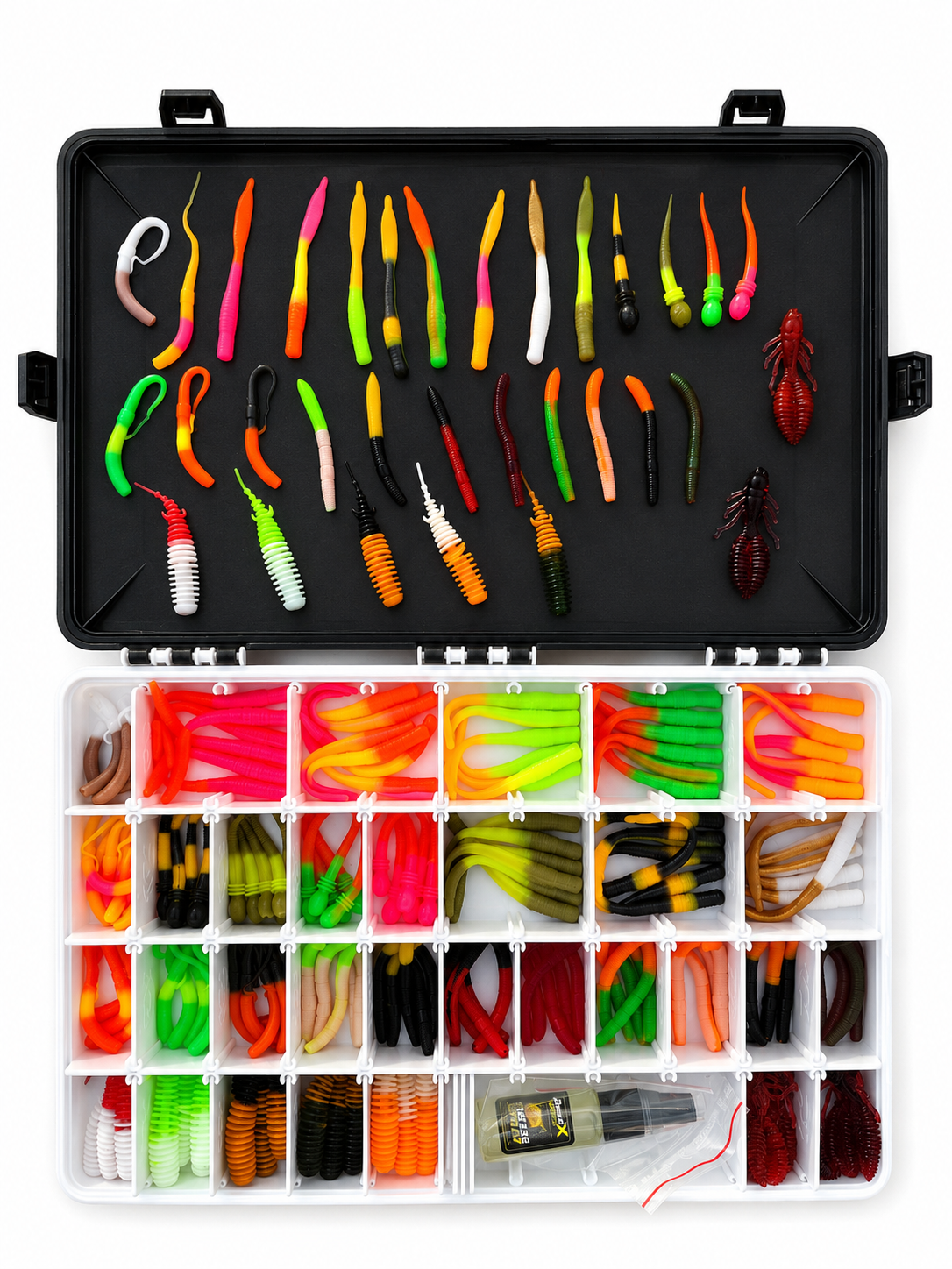Set XL - Professional Trout Mix 5 - 190 baits + 10 hooks + 1 cheese scent spray