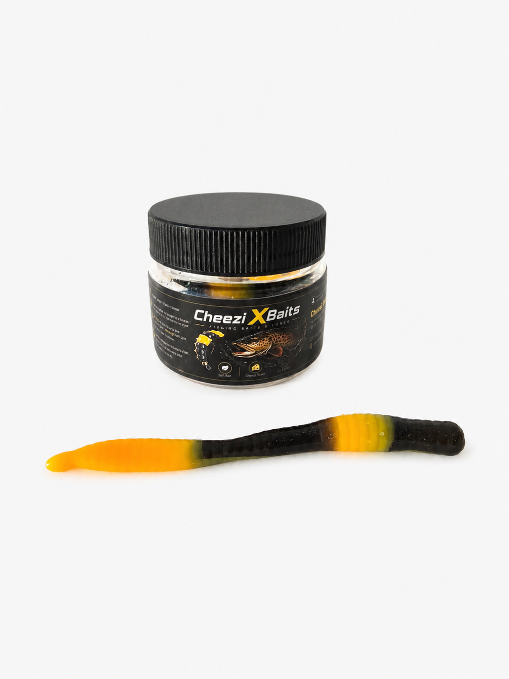 Slim Leech Black, Yellow & Orange 80 mm · 1.65 g