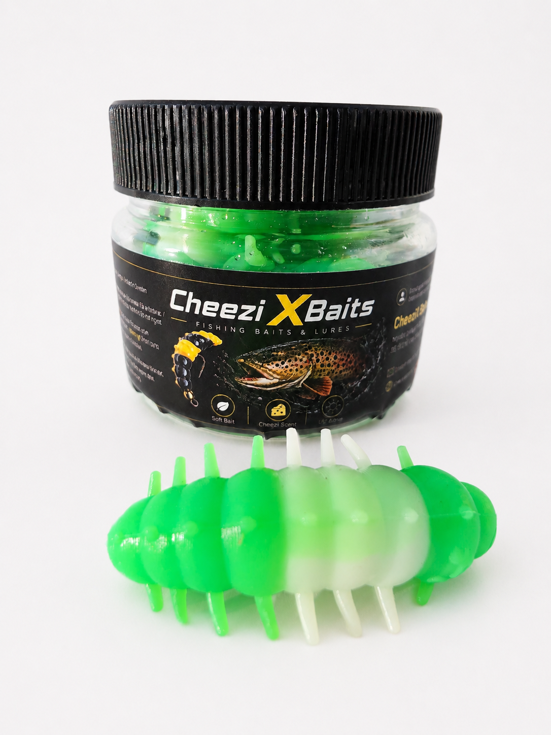 Crawler Green & White 40 mm · 2.9 g