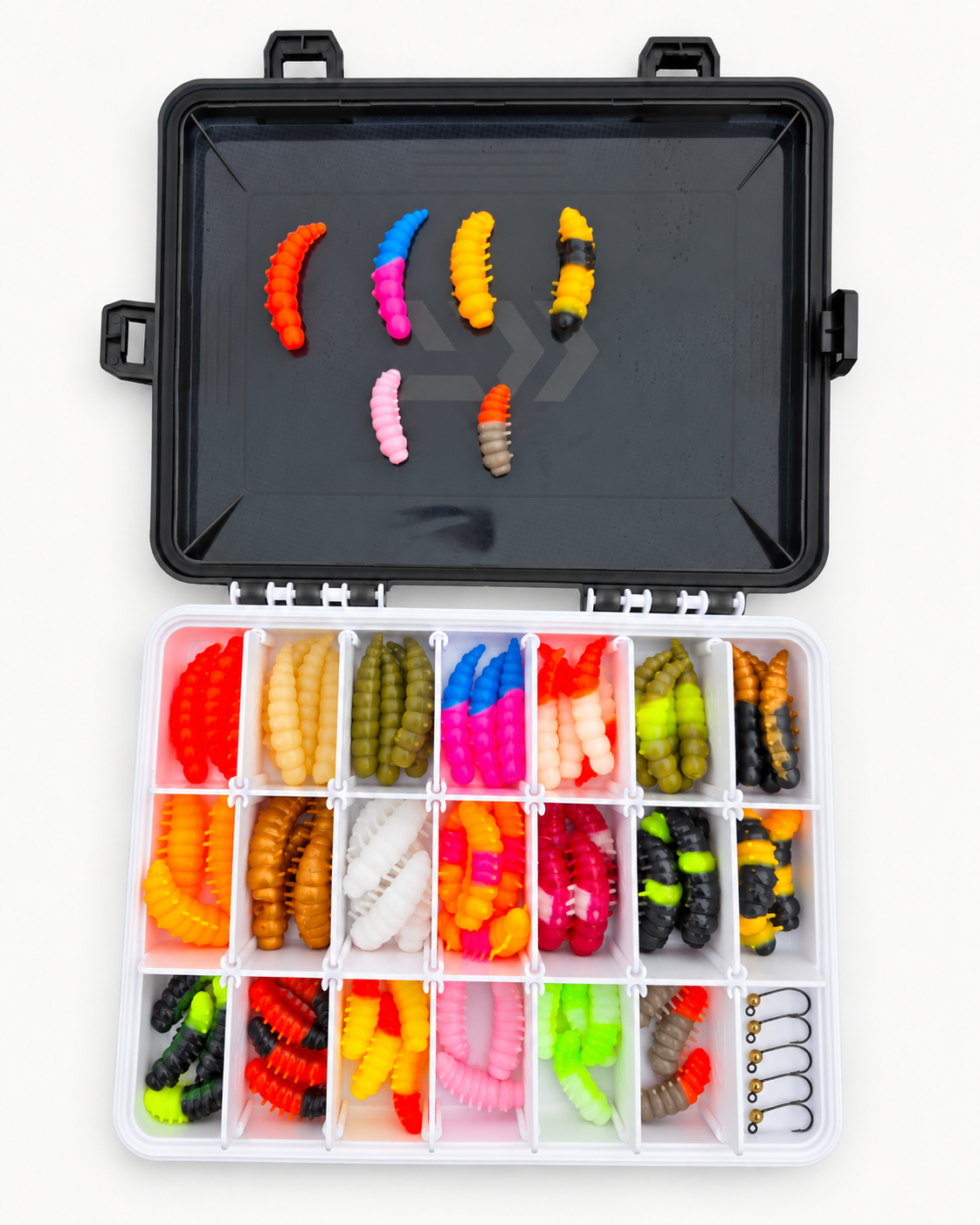 Set M - Mix 16 - 80 baits + 5 hooks