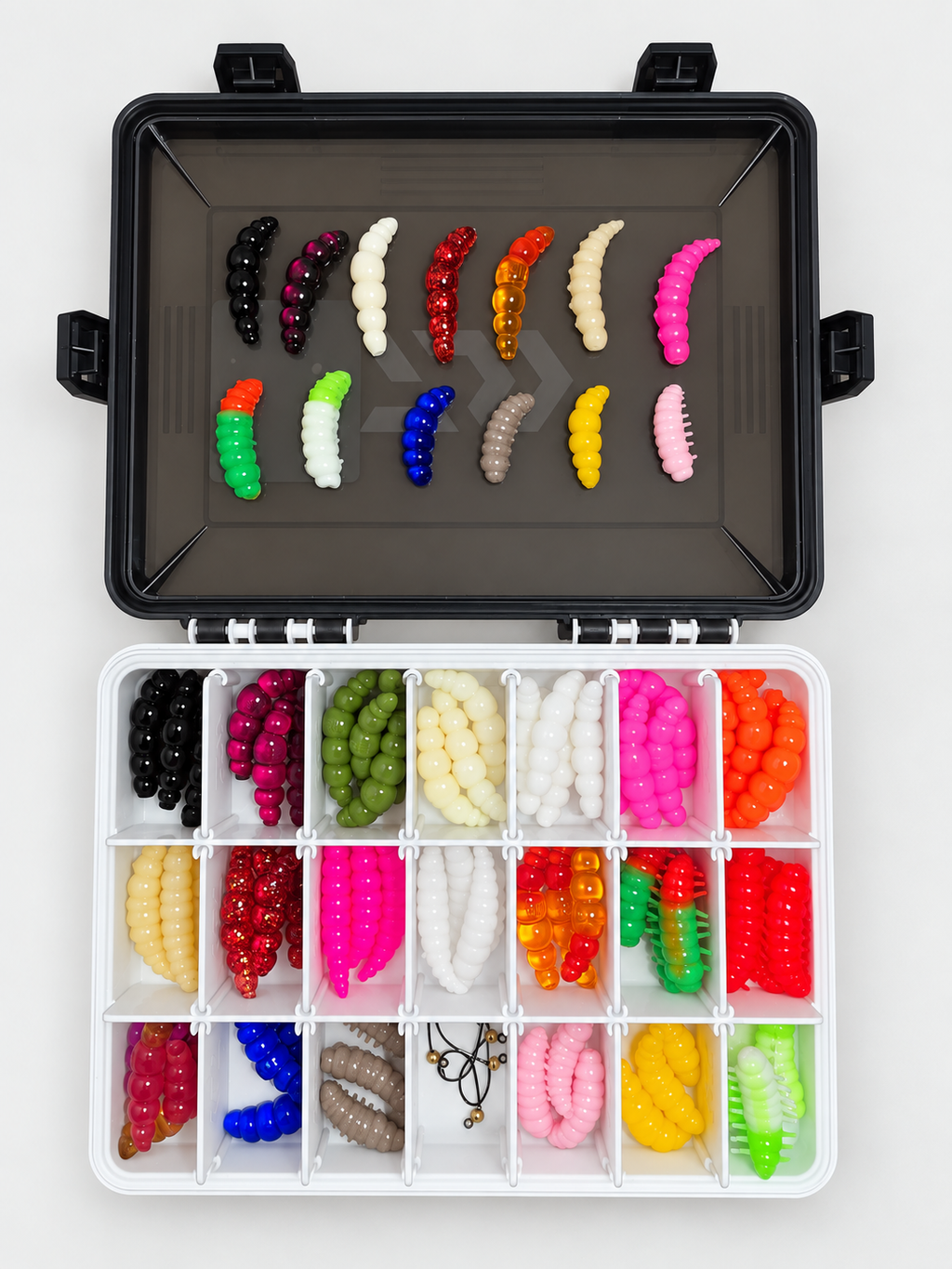 Set M - Mix 15 - 80 baits + 5 hooks