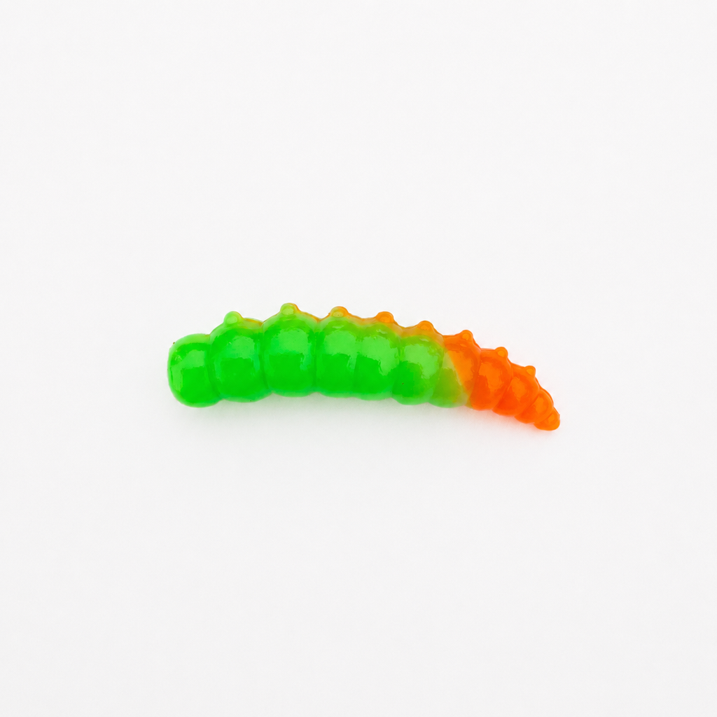 Micro Larva Green & Orange 33 mm · 0.9 g