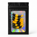 Micro Larva Black - Yellow & Black 33 mm · 0.9 g