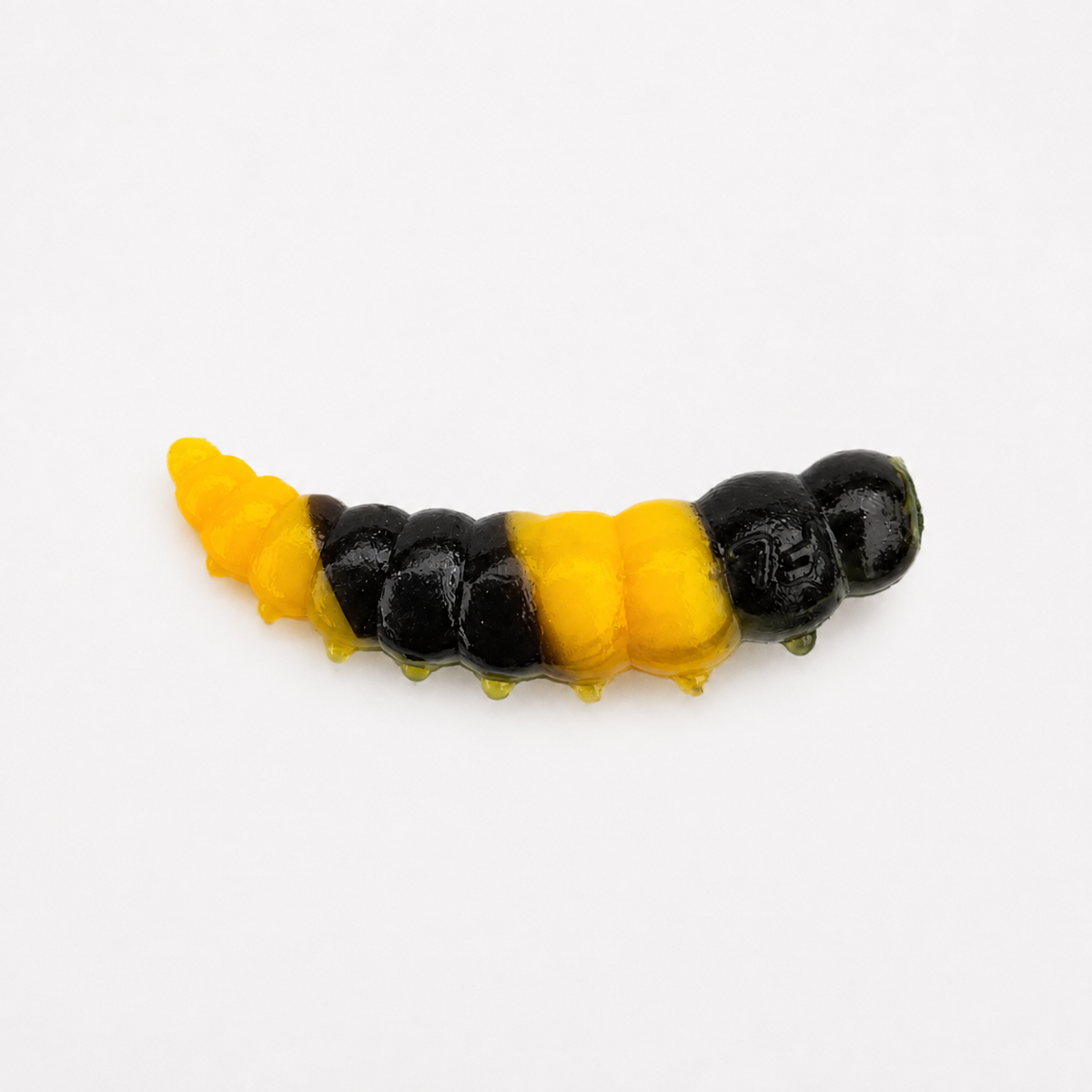 Micro Larva Black - Yellow & Black 33 mm · 0.9 g