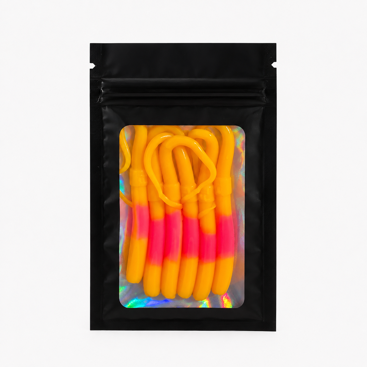 Ripple Worm Yellow - Pink - Yellow 90 mm · 1.15 g