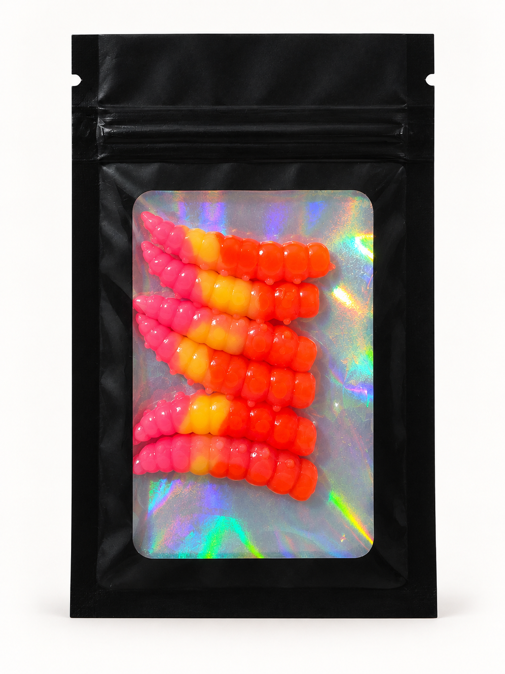Micro Larva - Hot Pink - Yellow - Orange 33 mm · 0.9 g