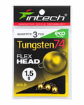 Intech Tungsten74 Flex Head – 1.5 g Gold, 3 pcs