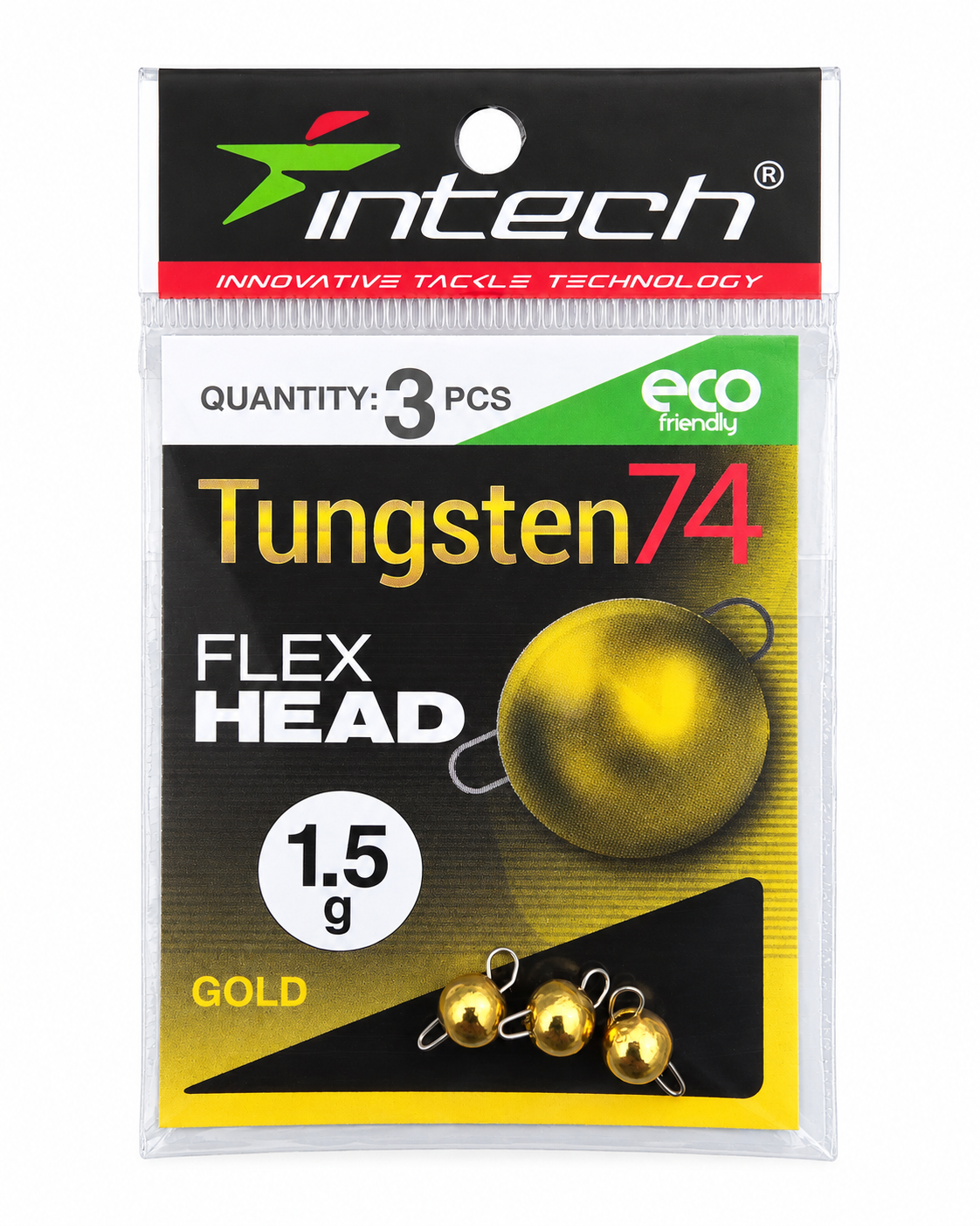 Intech Tungsten74 Flex Head – 1.5 g Gold, 3 pcs