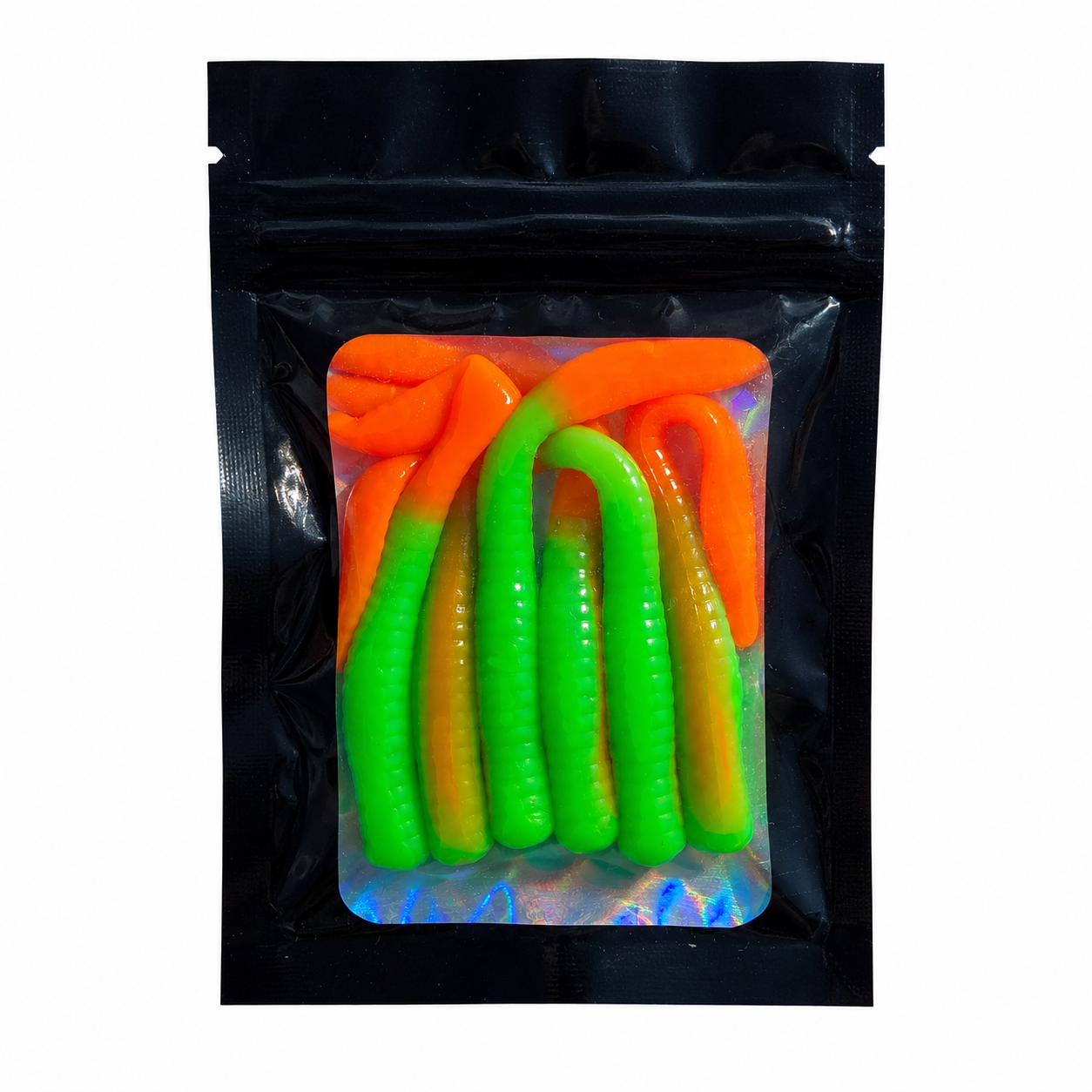 Slim Leech Green & Red 80 mm · 1.65 g