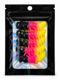 Crawler Black, Pink & Yellow pack of 5