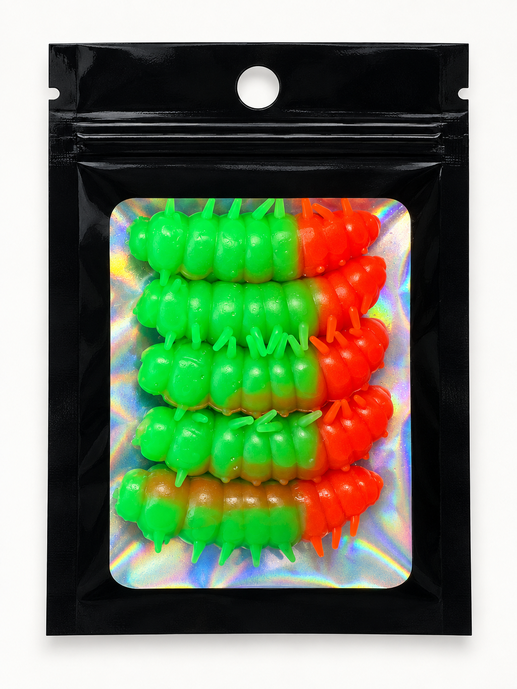 Crawler Green & Red 40 mm · 2.9 g pack 5 pcs