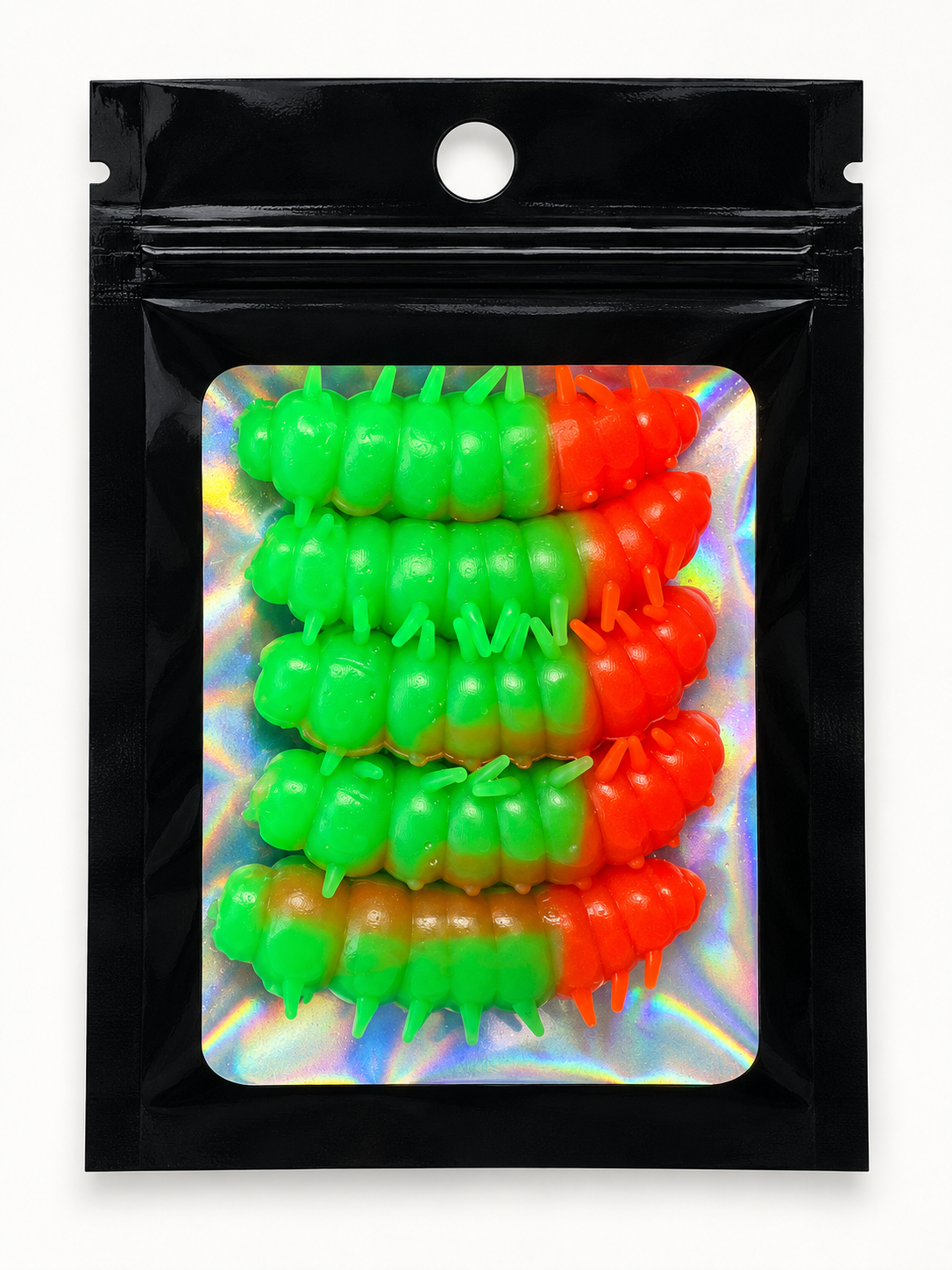 Crawler Green & Red 40 mm · 2.9 g pack 5 pcs