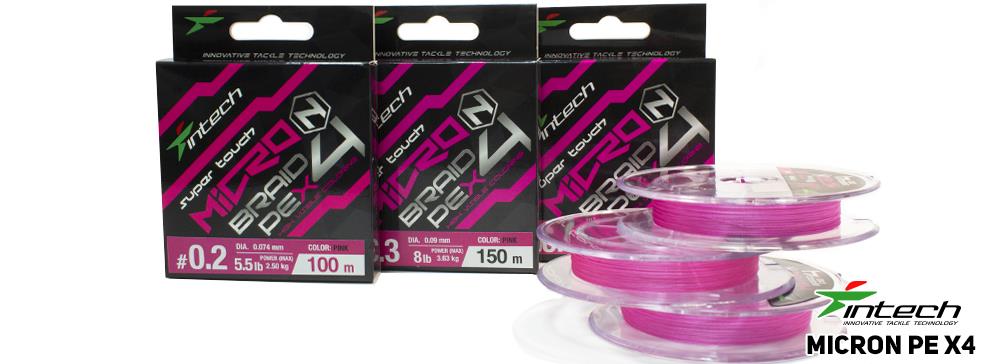 Intech MicroN PLUS PE X4 braided fishing line