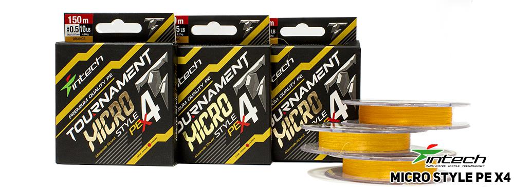 Intech Tournament Micro Style PE X4 braided fishing line