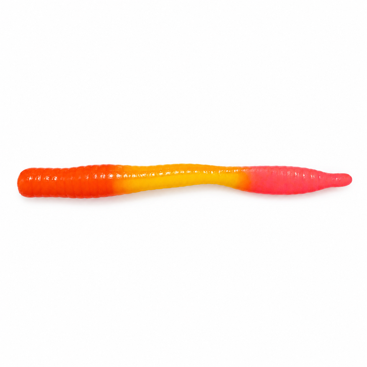 Slim Leech Red, Yellow & Pink — single bait