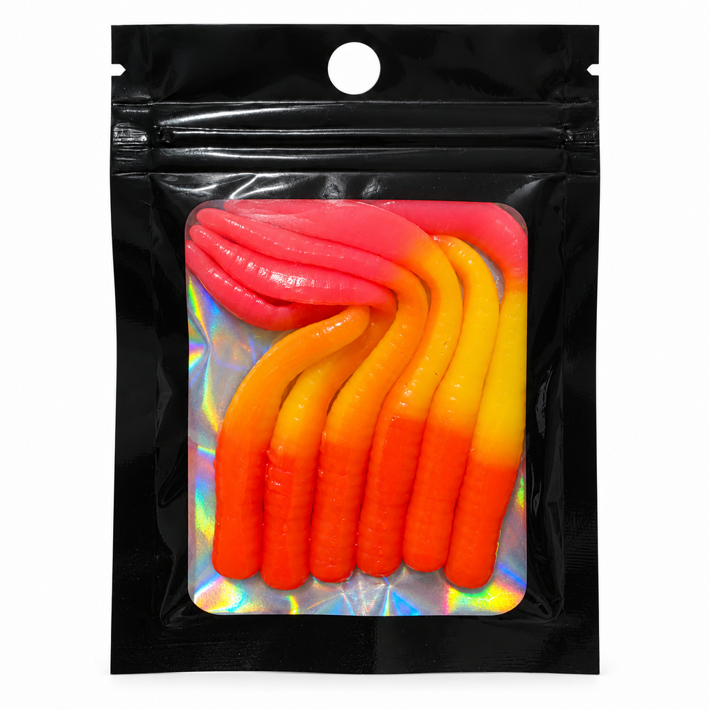 Slim Leech Red, Yellow & Pink — Pack 6 pcs