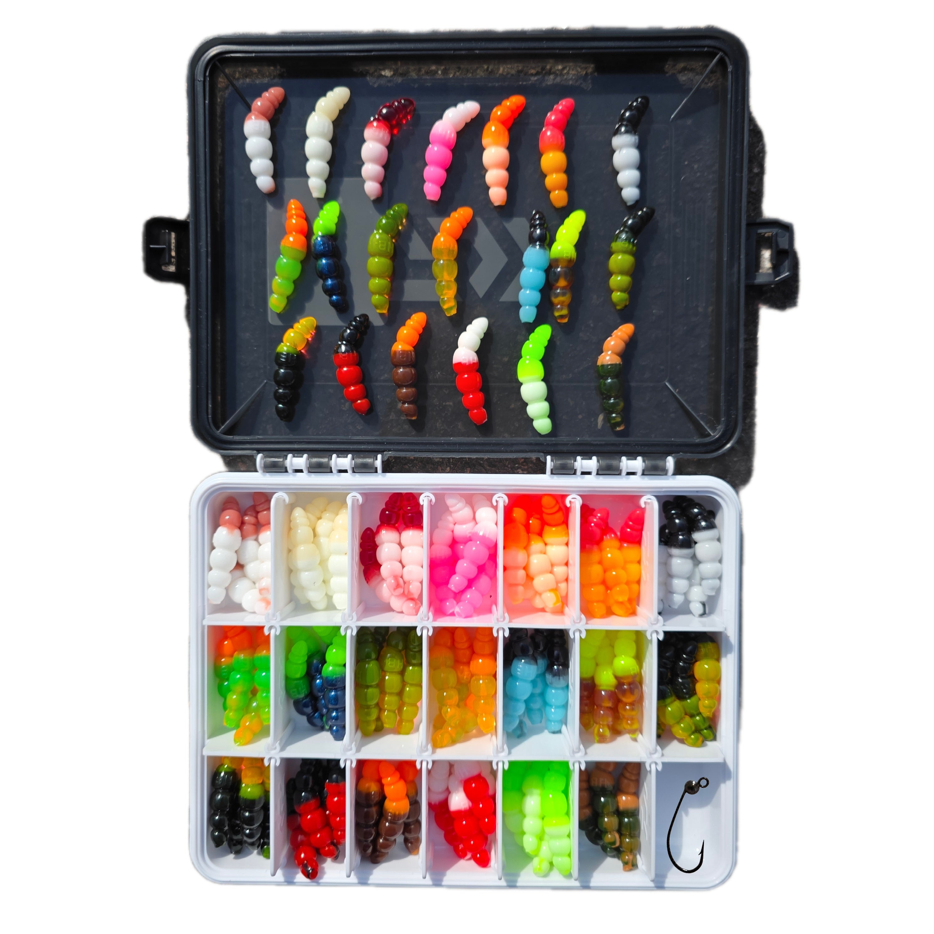 Set M - Mix 5 - 100 baits + 10 hooks