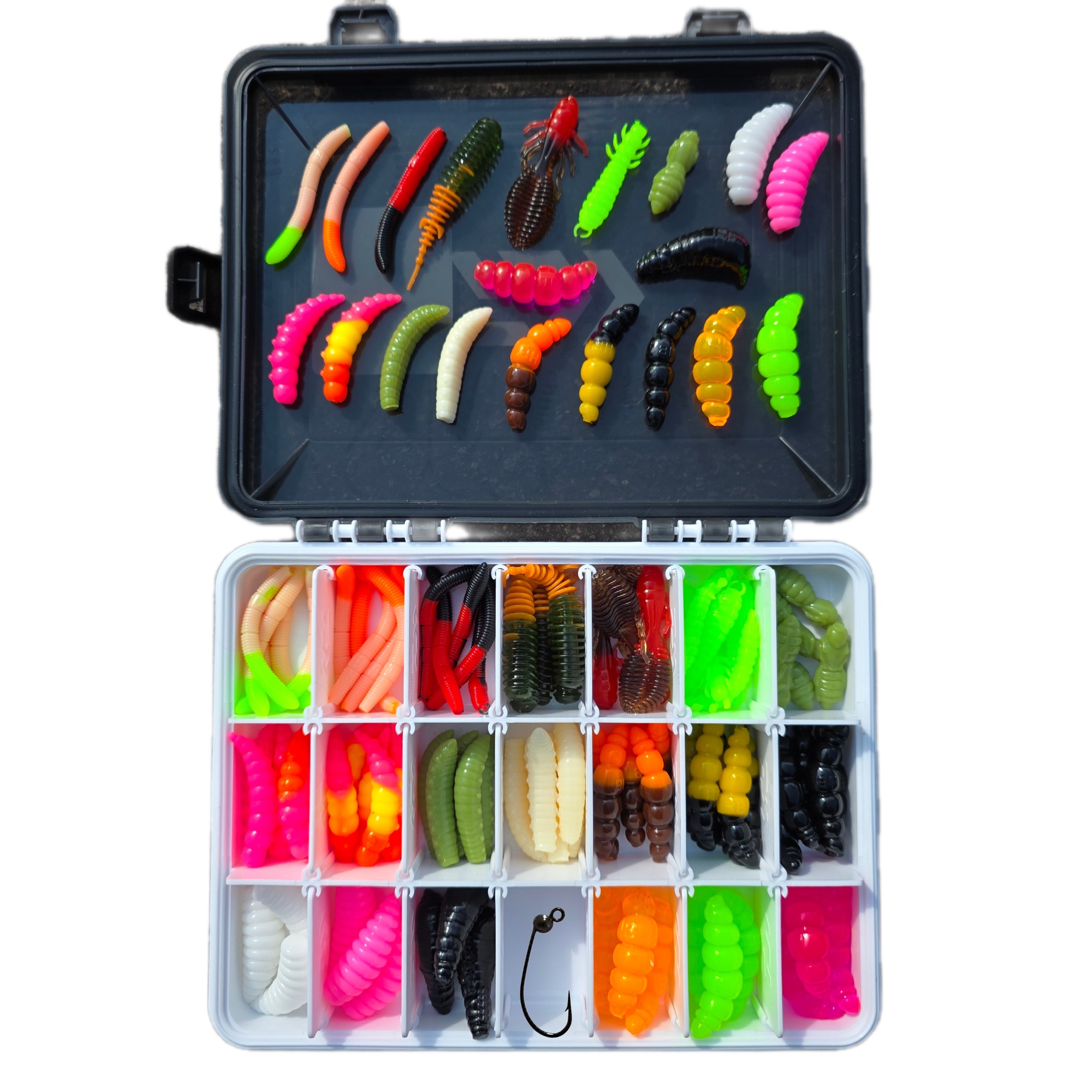 Set M - Mix 7 - 106 baits + 10 hooks