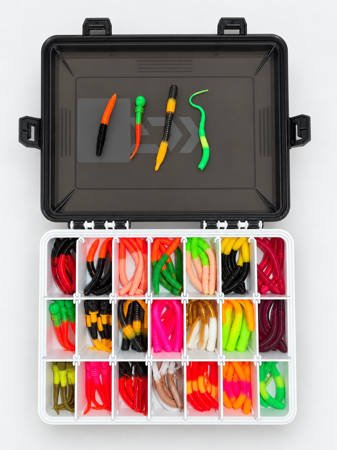 Set M Mix 14 with 105 soft worms and leeches
