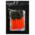 Ripple Worm Red & Black — Pack 6 pcs